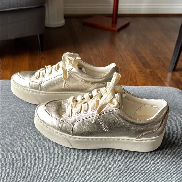 Cole Haan | Shoes | Cole Haan Womens Metallic Gold Platform 